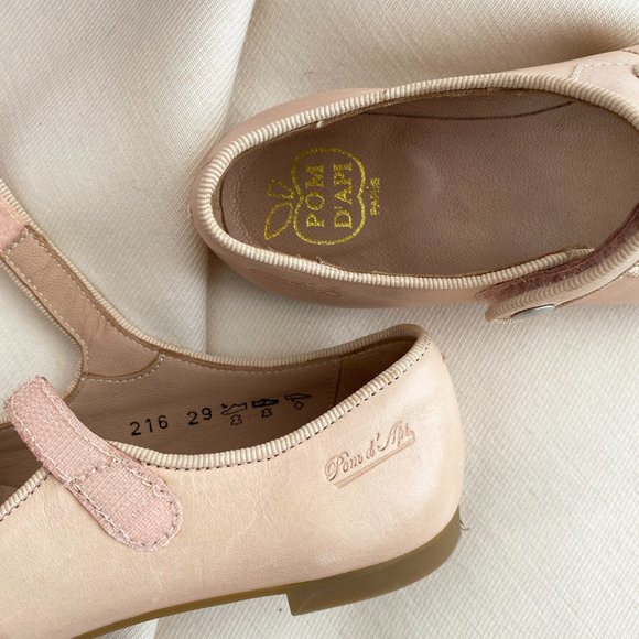 Pom d'Api "Daisy Baby" beige ballet flats, size 29. Fits like a US kids size 12. - Picture 5 of 9